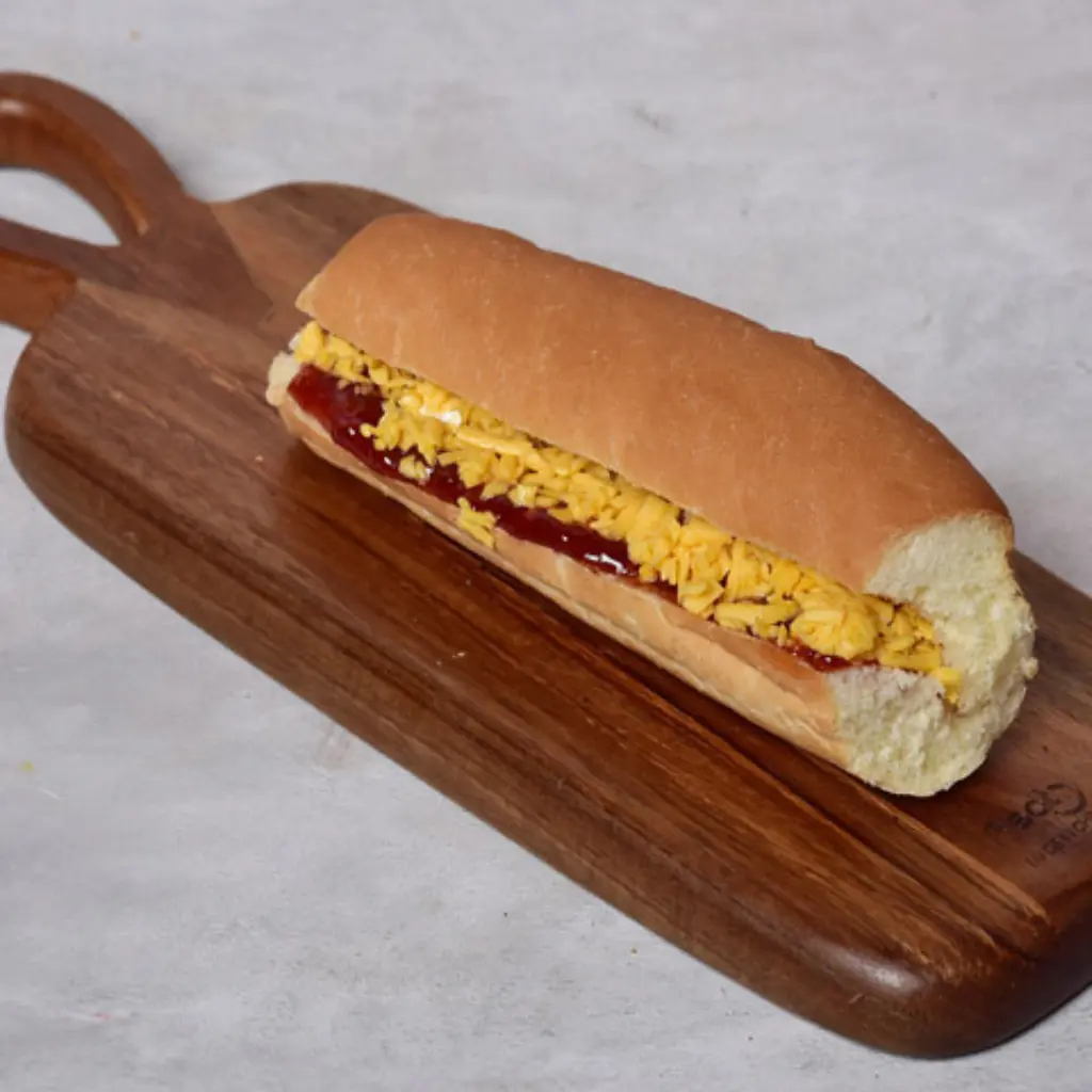 Cheddar Cheese With Jam Sandwich